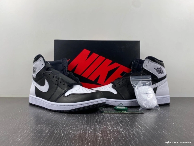 Rep Husky DZ5485-010 Jordan High OG Air 1 Reverse Panda 0820